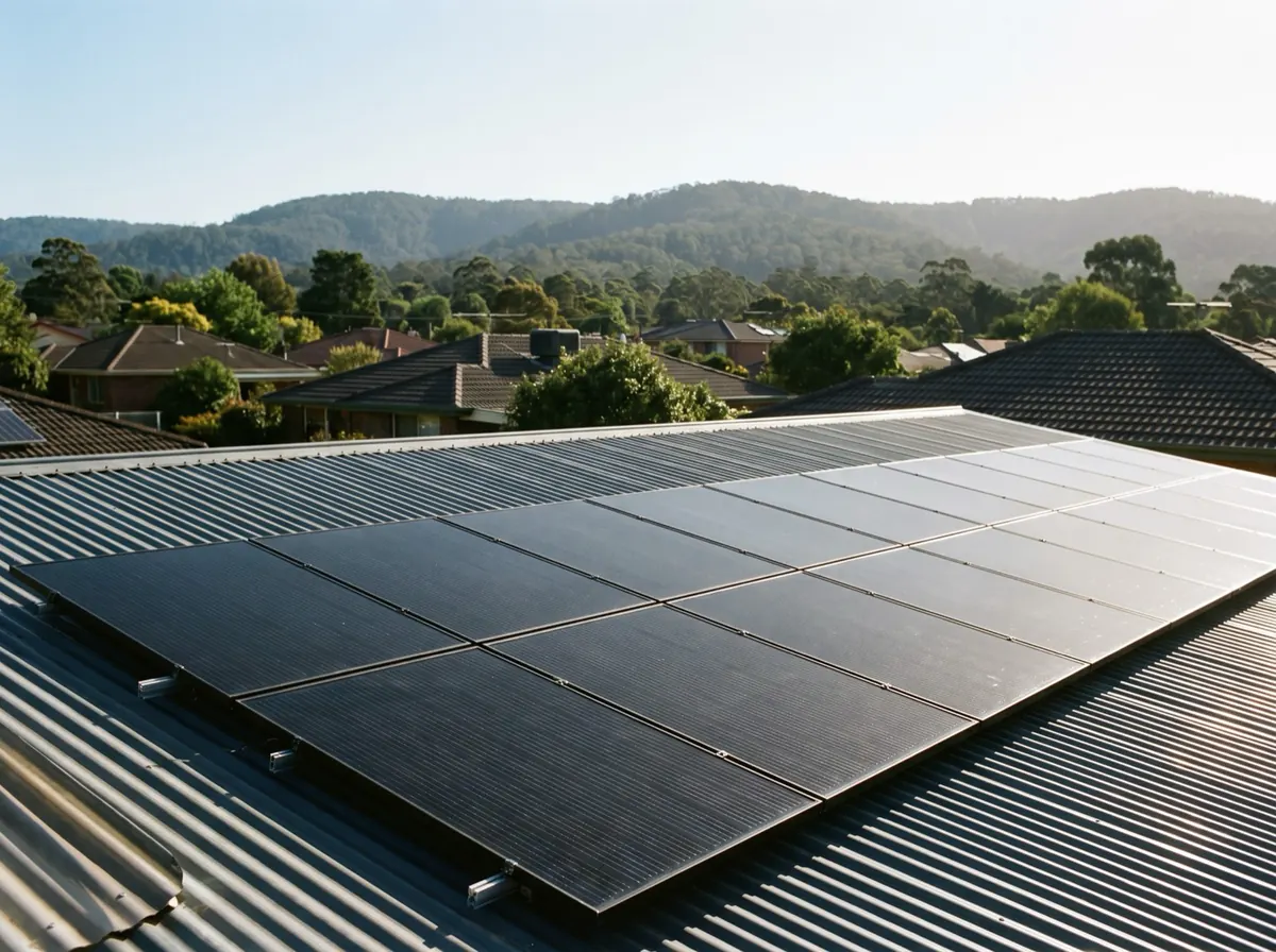 Completed solar and battery installation at a Melbourne east home