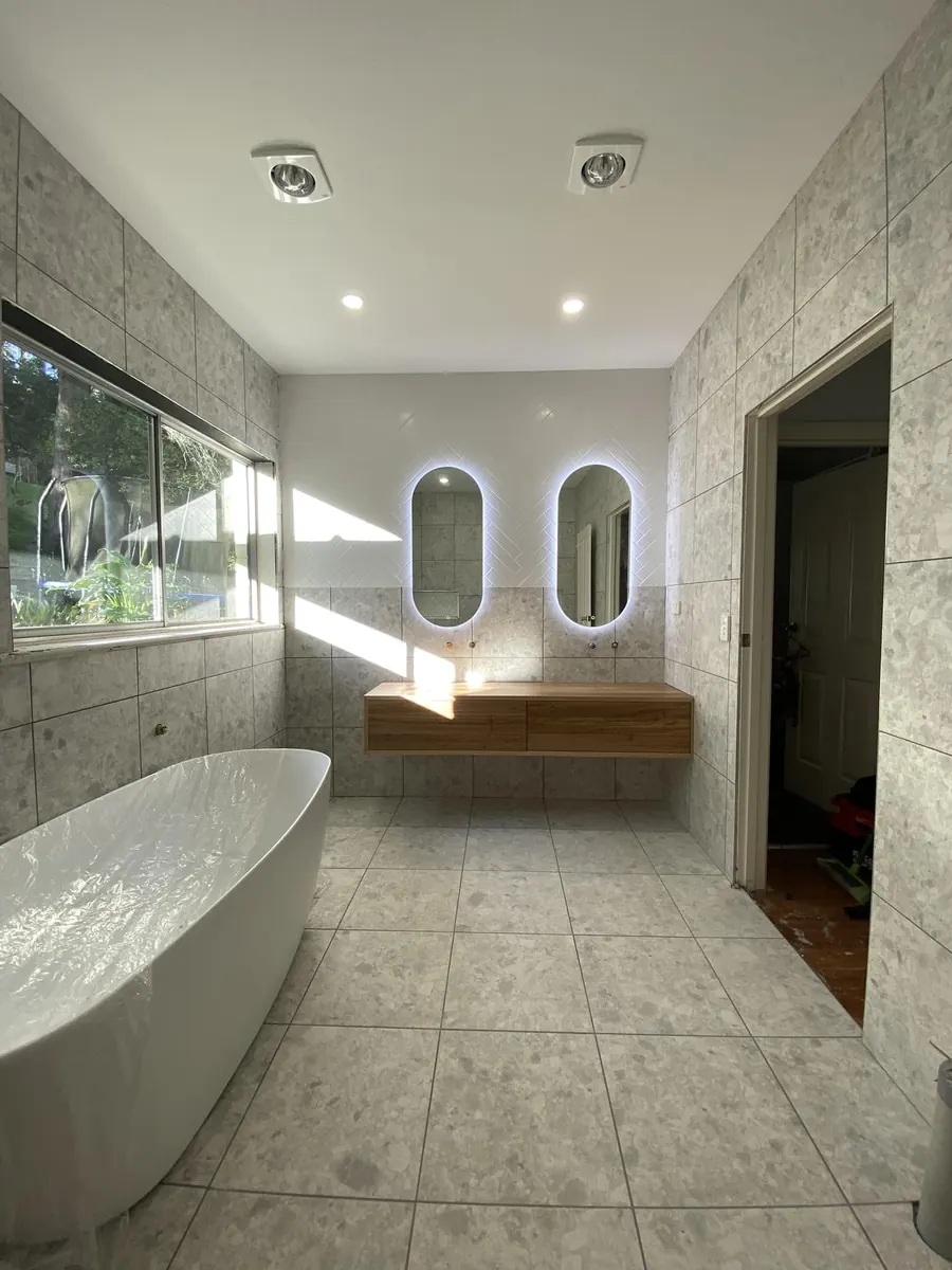 Bathroom lighting reno in Melbourne's east