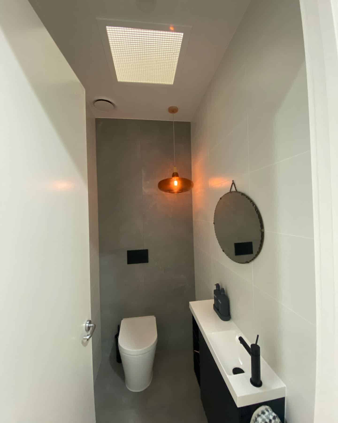 led light small bathroom